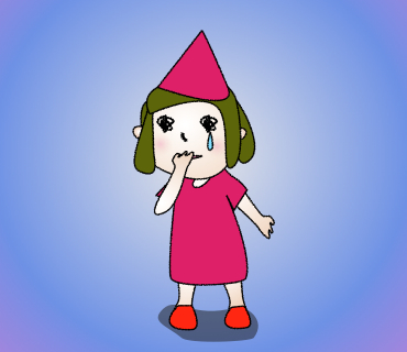 涙するゴル子